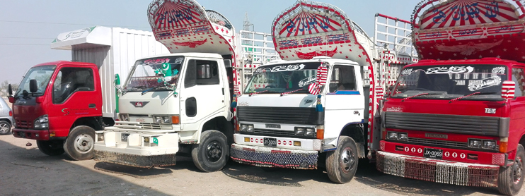 Goods transport carrier trucks